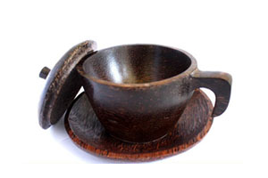 Coconut Wood Cup Set